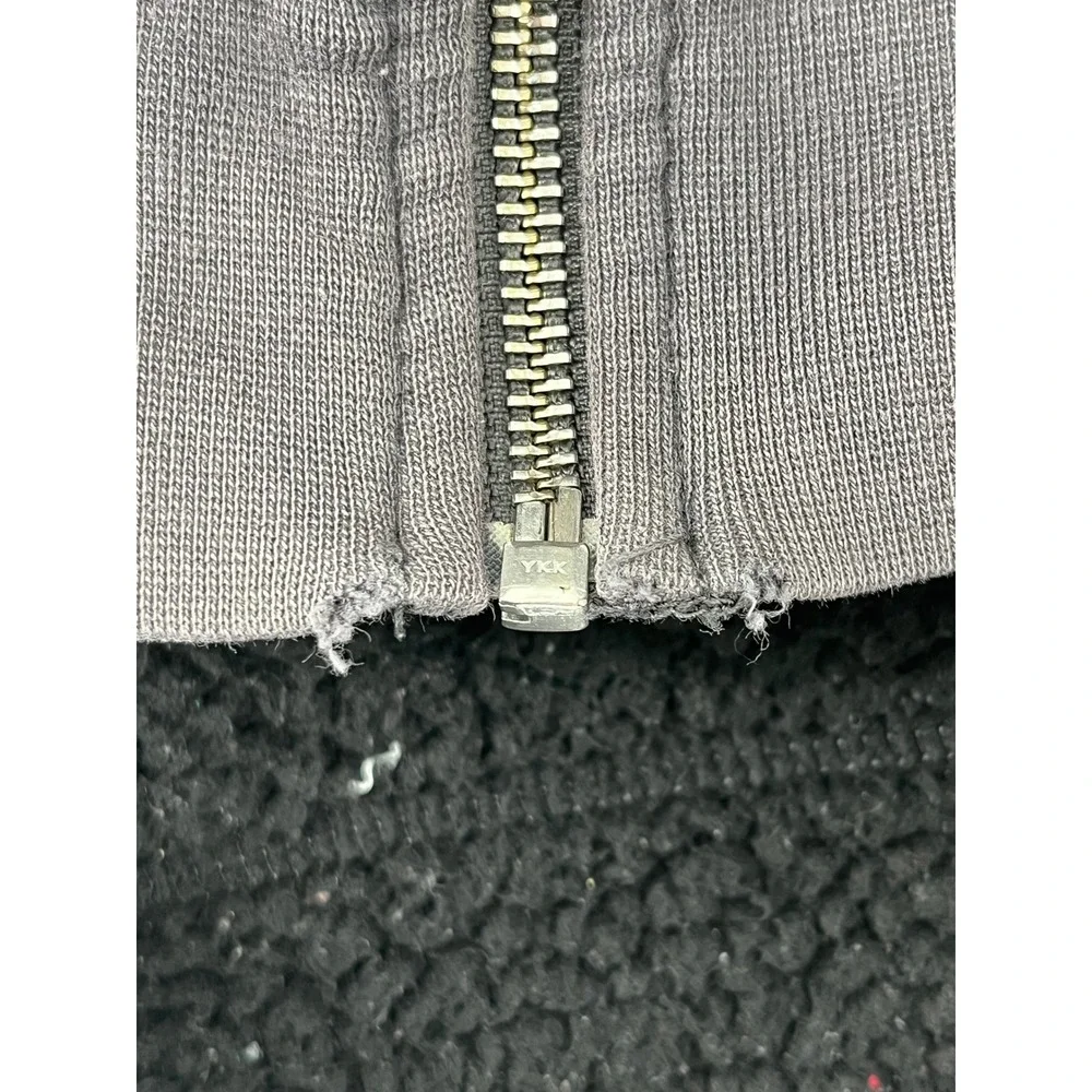 The North Face‎ Mens Sherpa Lined Full Zip Hoodie Gray Horizontal Stitch XL